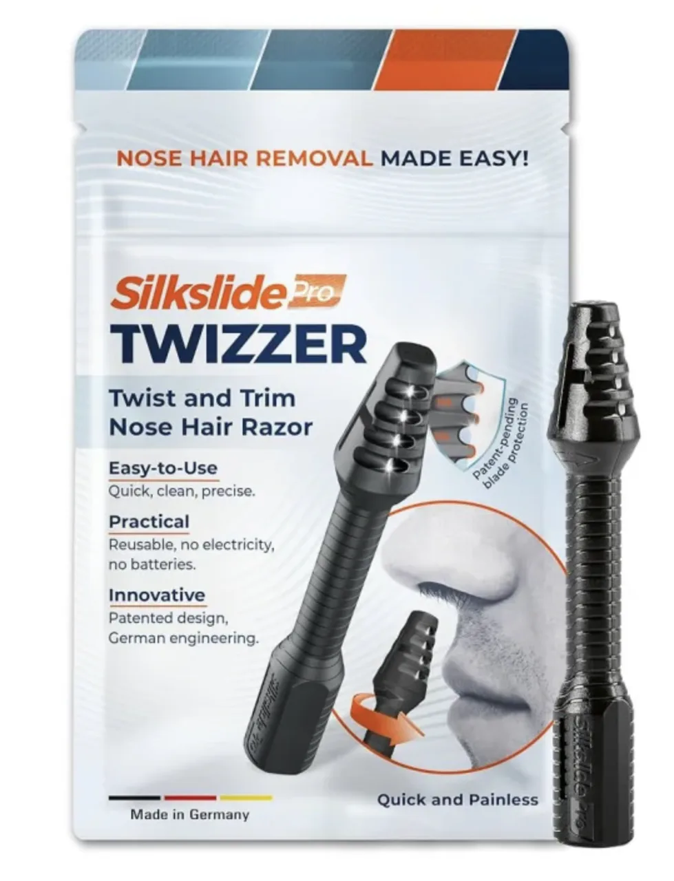 SILKSLIDE Pro TWIZZER – Twist & Trim orrszőr borotva