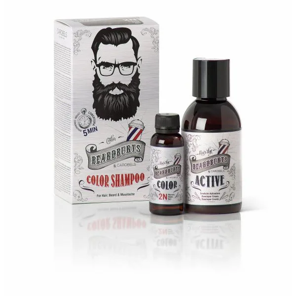 Beardburys haj- és szakállfestő sampon – fekete