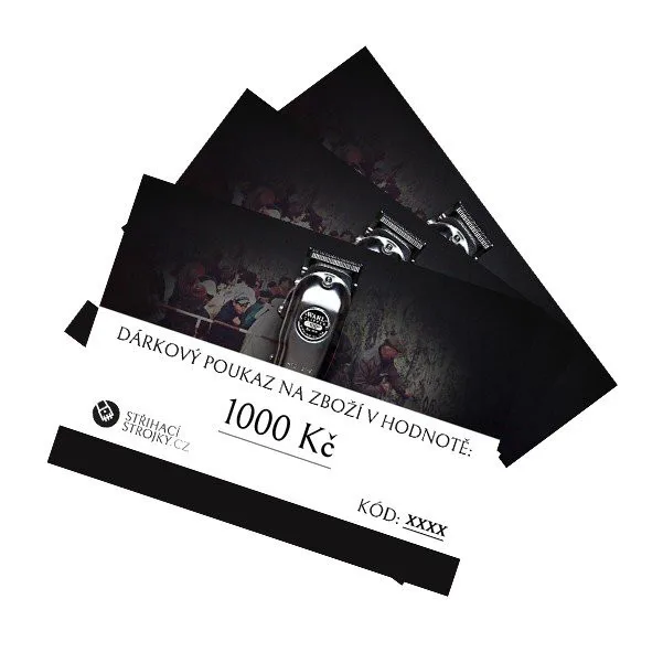 Ajándékutalvány 1000 Kč értékű árura