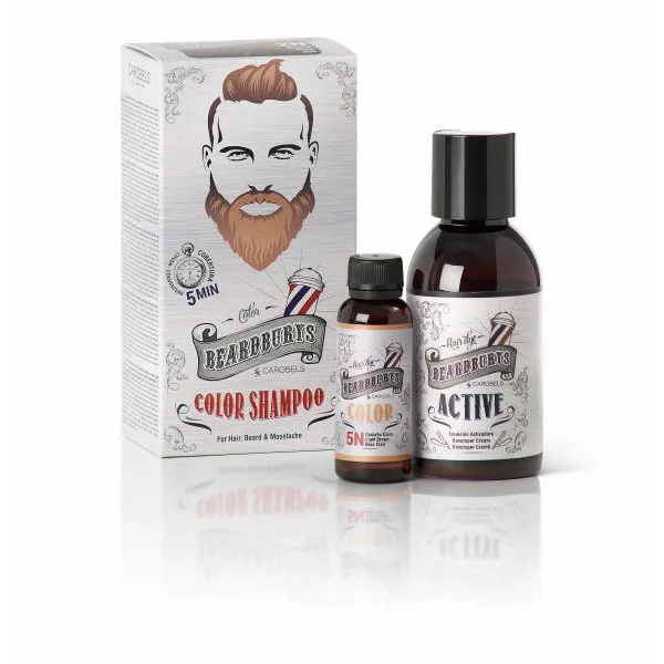 Beardburys haj- és szakállfestő sampon – világosbarna