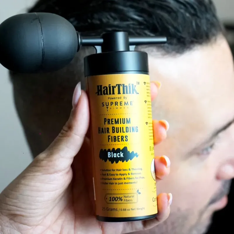 Hajszálrostok applikátorral STpro Hair Thik hajvastagításhoz - Kép 5