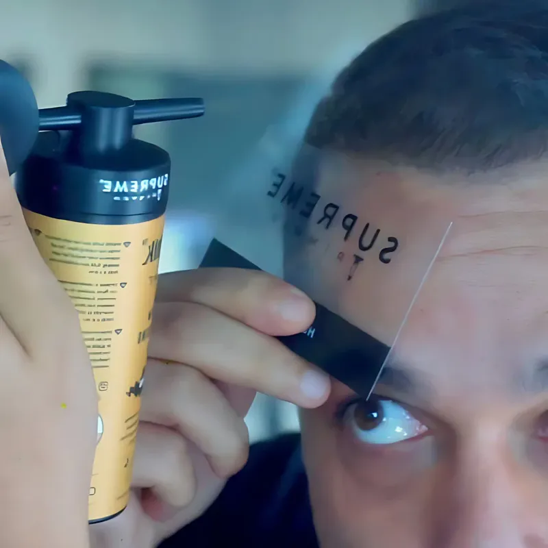 Hajszálrostok applikátorral STpro Hair Thik hajvastagításhoz - Kép 6