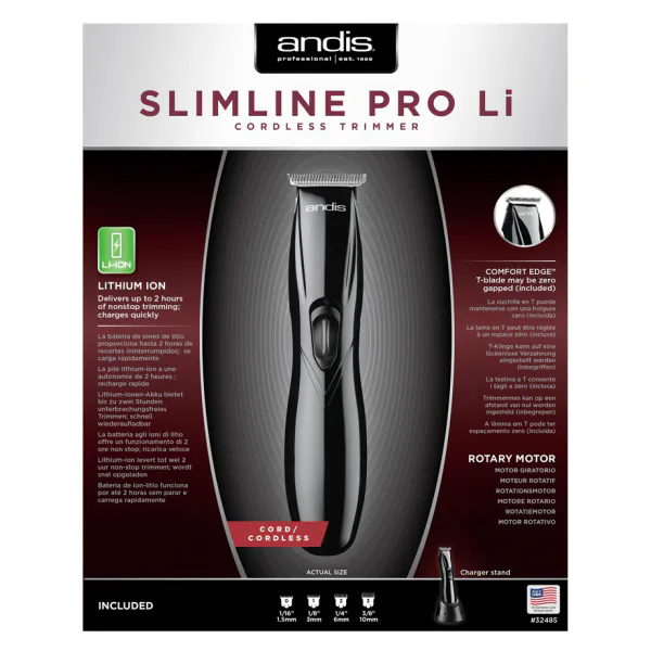 Andis Slimline Pro Li T-Blade Black - Kép 4