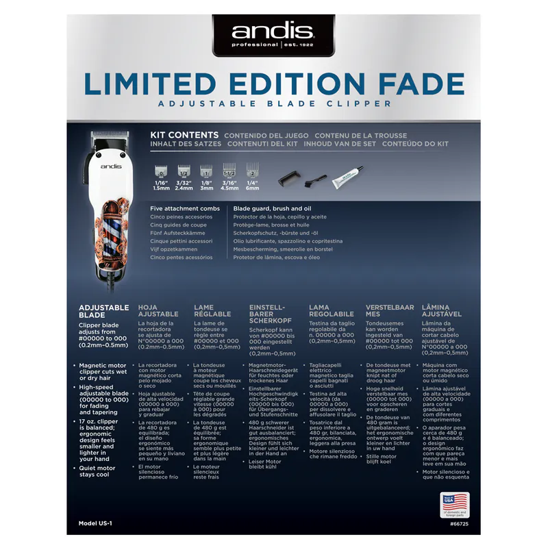 Andis Fade Barbershop (Limited Edition) - Kép 4