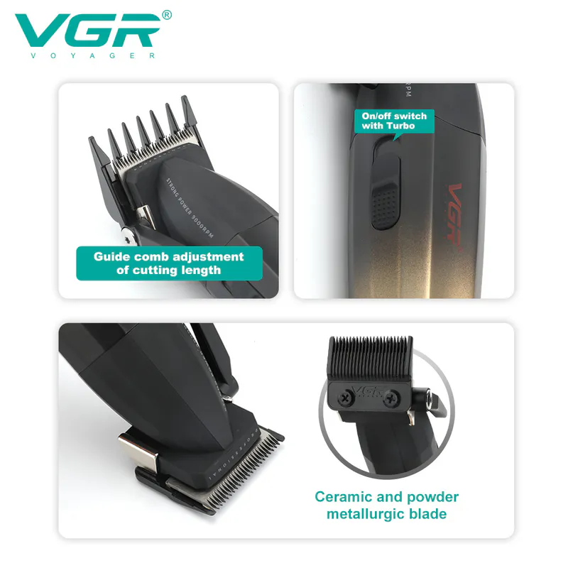 VGR VOYAGER V-003C Salon Series hajvágó gép - gold - Kép 3