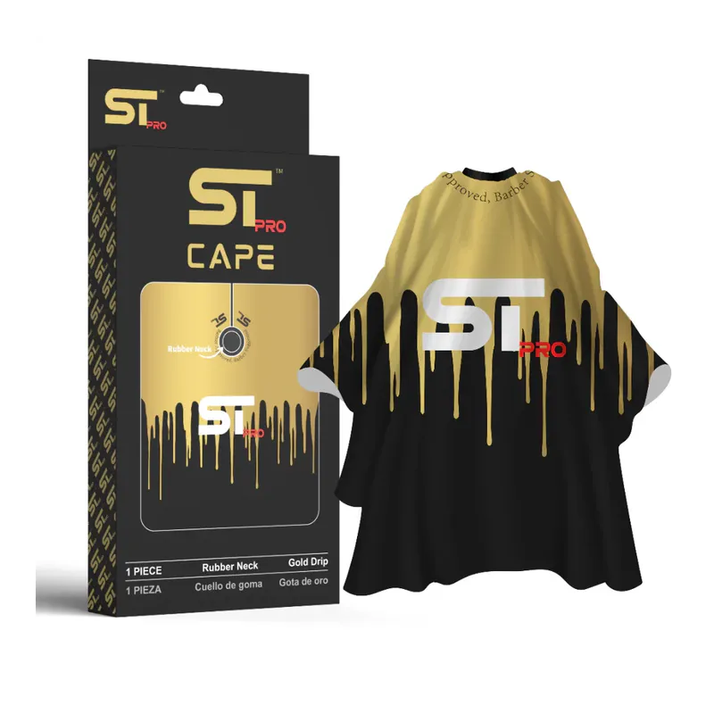 Fodrászköpeny STpro Gold Drip - Kép 1