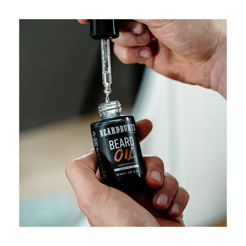 Szakállolaj BEARDBURYS Amber Midnight - 30 ml. - Kép 2